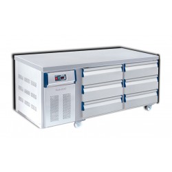 6 Drawer Counter Chiller Front View